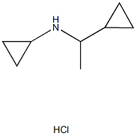 N-(1-cyclopropylethyl)cyclopropanamine hydrochloride 结构式