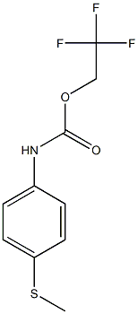 2,2,2-trifluoroethyl 4-(methylthio)phenylcarbamate 结构式