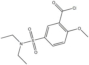 5-[(diethylamino)sulfonyl]-2-methoxybenzoyl chloride 结构式