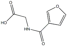 (3-furoylamino)acetic acid 结构式