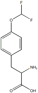 2-amino-3-[4-(difluoromethoxy)phenyl]propanoic acid 结构式