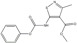 methyl 3-methyl-5-[(phenoxycarbonyl)amino]isothiazole-4-carboxylate 结构式
