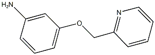 3-(pyridin-2-ylmethoxy)aniline 结构式