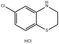 6-chloro-3,4-dihydro-2H-1,4-benzothiazine hydrochloride 结构式