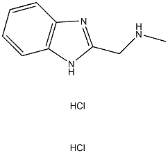 N-(1H-benzimidazol-2-ylmethyl)-N-methylamine dihydrochloride 结构式