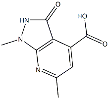1,6-dimethyl-3-oxo-2,3-dihydro-1H-pyrazolo[3,4-b]pyridine-4-carboxylic acid 结构式