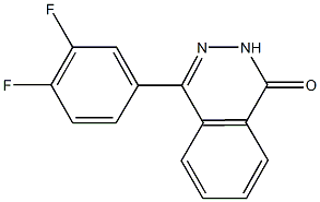 4-(3,4-difluorophenyl)phthalazin-1(2H)-one 结构式