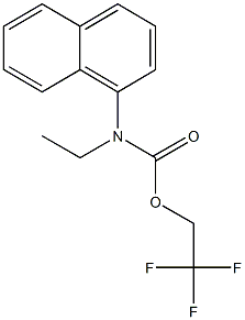 2,2,2-trifluoroethyl ethyl(1-naphthyl)carbamate 结构式