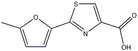 2-(5-methyl-2-furyl)-1,3-thiazole-4-carboxylic acid 结构式