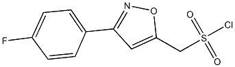 [3-(4-fluorophenyl)isoxazol-5-yl]methanesulfonyl chloride 结构式