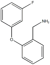 [2-(3-fluorophenoxy)phenyl]methanamine 结构式