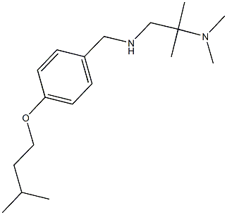 [2-(dimethylamino)-2-methylpropyl]({[4-(3-methylbutoxy)phenyl]methyl})amine 结构式