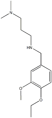 [3-(dimethylamino)propyl][(4-ethoxy-3-methoxyphenyl)methyl]amine 结构式