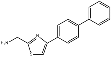 [4-(4-phenylphenyl)-1,3-thiazol-2-yl]methanamine 结构式