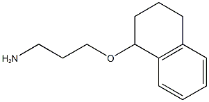 1-(3-aminopropoxy)-1,2,3,4-tetrahydronaphthalene 结构式