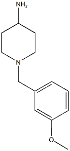 1-[(3-methoxyphenyl)methyl]piperidin-4-amine 结构式