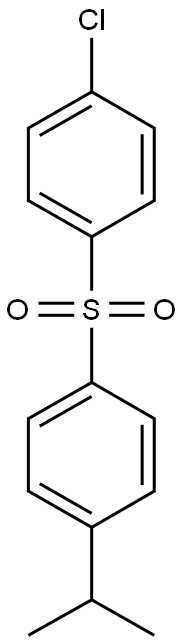 1-[(4-chlorobenzene)sulfonyl]-4-(propan-2-yl)benzene 结构式