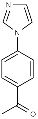 1-[4-(1H-imidazol-1-yl)phenyl]ethan-1-one 结构式