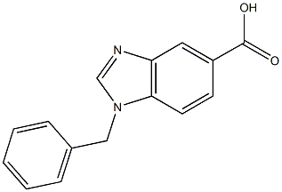 1-benzyl-1H-1,3-benzodiazole-5-carboxylic acid 结构式