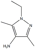 1-ethyl-3,5-dimethyl-1H-pyrazol-4-amine 结构式