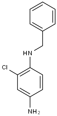 1-N-benzyl-2-chlorobenzene-1,4-diamine 结构式