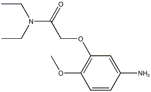 2-(5-amino-2-methoxyphenoxy)-N,N-diethylacetamide 结构式