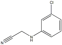 2-[(3-chlorophenyl)amino]acetonitrile 结构式