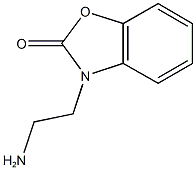 3-(2-aminoethyl)-2,3-dihydro-1,3-benzoxazol-2-one 结构式