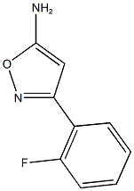 3-(2-fluorophenyl)-1,2-oxazol-5-amine 结构式