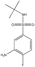 3-amino-N-tert-butyl-4-fluorobenzene-1-sulfonamide 结构式