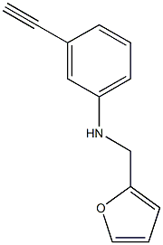 3-ethynyl-N-(furan-2-ylmethyl)aniline 结构式