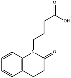 4-(2-oxo-1,2,3,4-tetrahydroquinolin-1-yl)butanoic acid 结构式