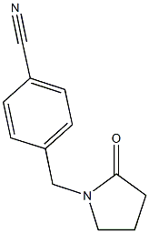 4-[(2-oxopyrrolidin-1-yl)methyl]benzonitrile 结构式