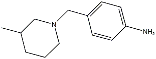 4-[(3-methylpiperidin-1-yl)methyl]aniline 结构式