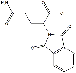 4-carbamoyl-2-(1,3-dioxo-2,3-dihydro-1H-isoindol-2-yl)butanoic acid 结构式