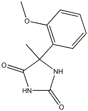 5-(2-methoxyphenyl)-5-methylimidazolidine-2,4-dione 结构式