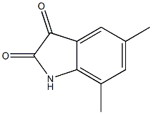 5,7-dimethyl-2,3-dihydro-1H-indole-2,3-dione 结构式