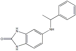 5-[(1-phenylethyl)amino]-2,3-dihydro-1H-1,3-benzodiazol-2-one 结构式