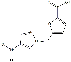 5-[(4-nitro-1H-pyrazol-1-yl)methyl]furan-2-carboxylic acid 结构式