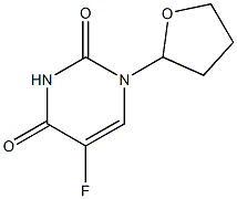 5-fluoro-1-(oxolan-2-yl)-1,2,3,4-tetrahydropyrimidine-2,4-dione 结构式