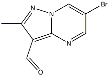 6-bromo-2-methylpyrazolo[1,5-a]pyrimidine-3-carbaldehyde 结构式