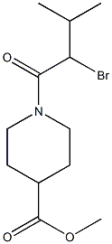 methyl 1-(2-bromo-3-methylbutanoyl)piperidine-4-carboxylate 结构式