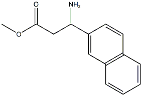 methyl 3-amino-3-(naphthalen-2-yl)propanoate 结构式
