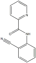 N-(2-cyanophenyl)pyridine-2-carboxamide 结构式