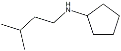 N-(3-methylbutyl)cyclopentanamine 结构式