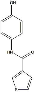 N-(4-hydroxyphenyl)thiophene-3-carboxamide 结构式