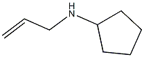 N-(prop-2-en-1-yl)cyclopentanamine 结构式