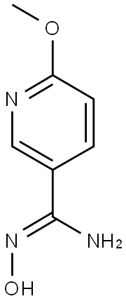 N'-hydroxy-6-methoxypyridine-3-carboximidamide 结构式