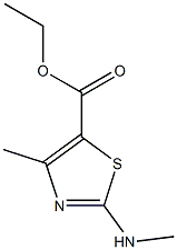 ethyl 4-methyl-2-(methylamino)-1,3-thiazole-5-carboxylate 结构式