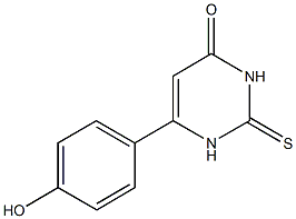 6-(4-羟基-苯基)-2-硫代-2,3-二氢-1H-嘧啶-4-酮 结构式